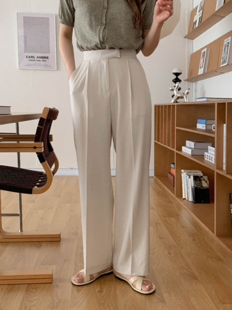 Linen Flare Pants