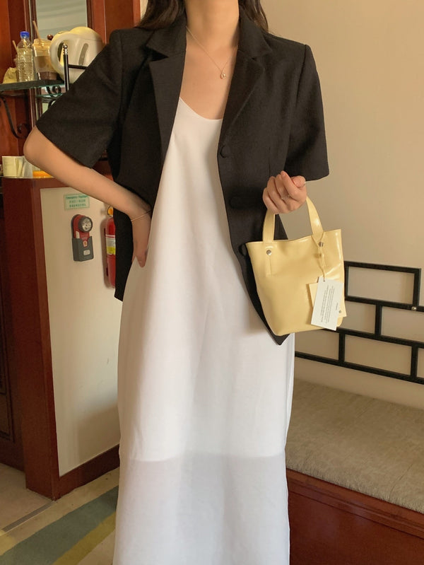 Sleeveless Side Slit Long Dress